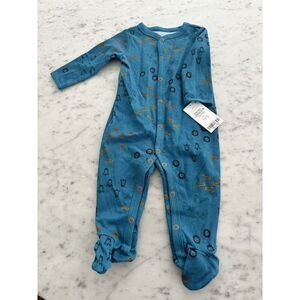 Carter's Dino Footie New Boys Sz 6m Blue One Piece Pj